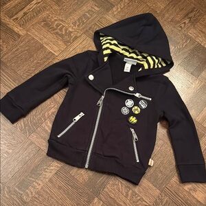 Harajuku X Target Black Biker Jacket with hood size 2T